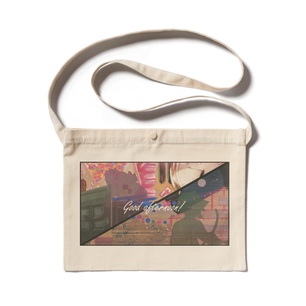 〇4th anniversary期間限定〇【Bitterシリーズ】カラバリ有!スタイリッシュシルエットサコッシュ