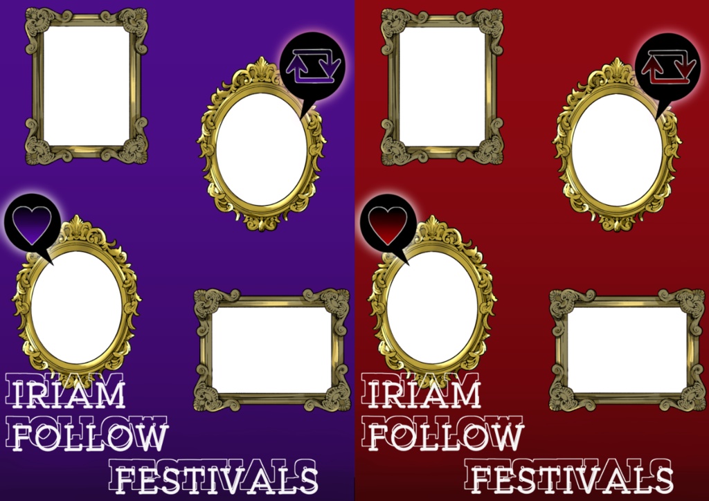美術館のようなIRIAMフォロー祭り素材【カラバリ6色】
