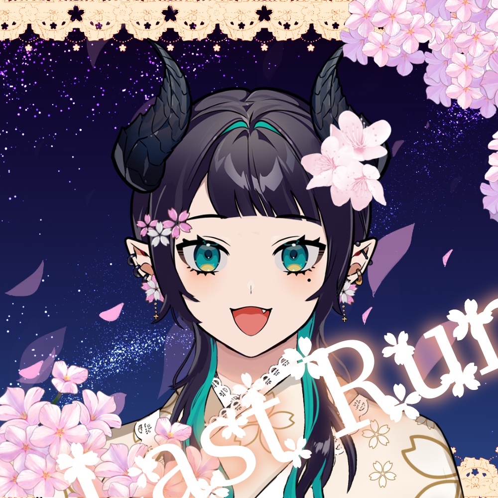 【IRIAM素材】桜舞うLASTRUN素材【組み合わせ自由】