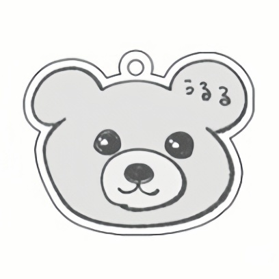 【手書きメッセージつき】うるるのくまるキーホルダー【数量限定】