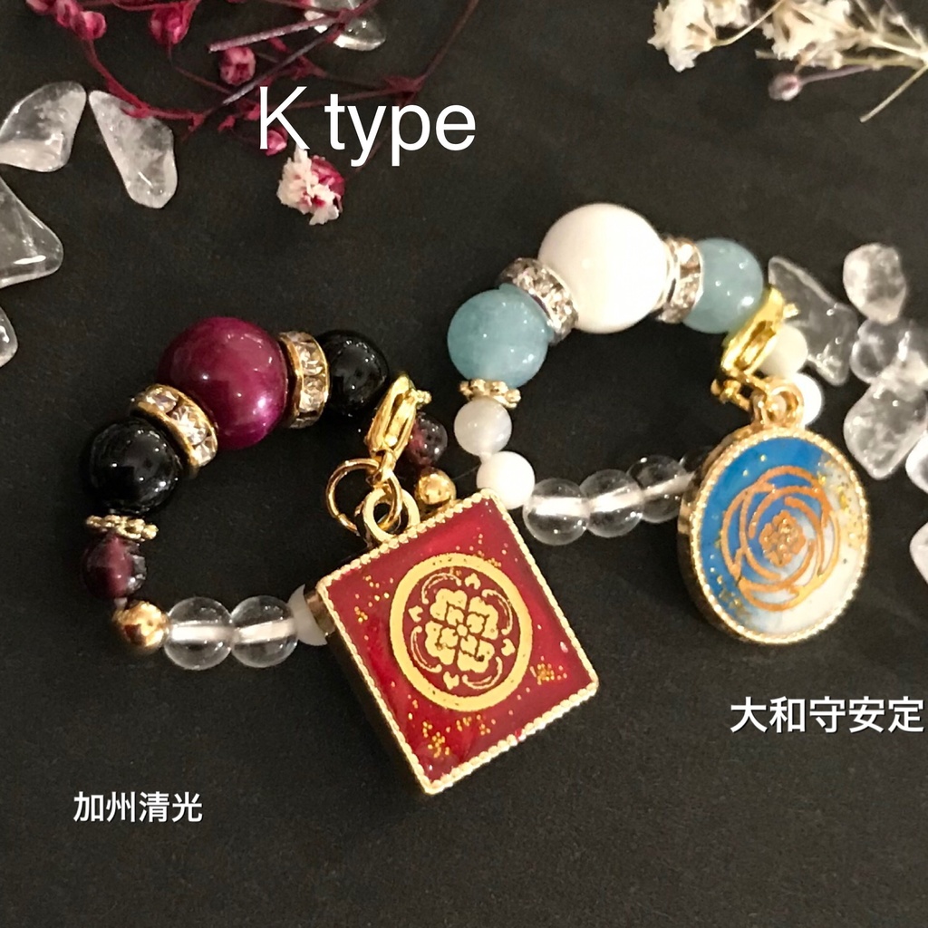 ⭐️刀剣乱舞⭐️清光と安定のお部屋🌸イメージアクセサリー