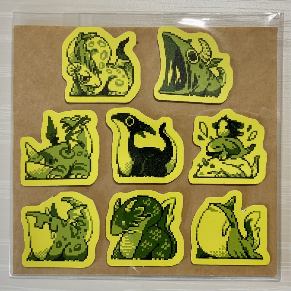 ドット絵フレークシール