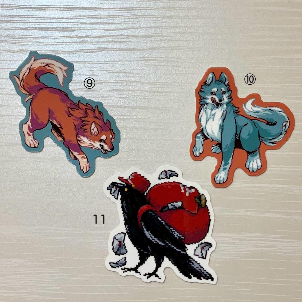 ドット絵ステッカー