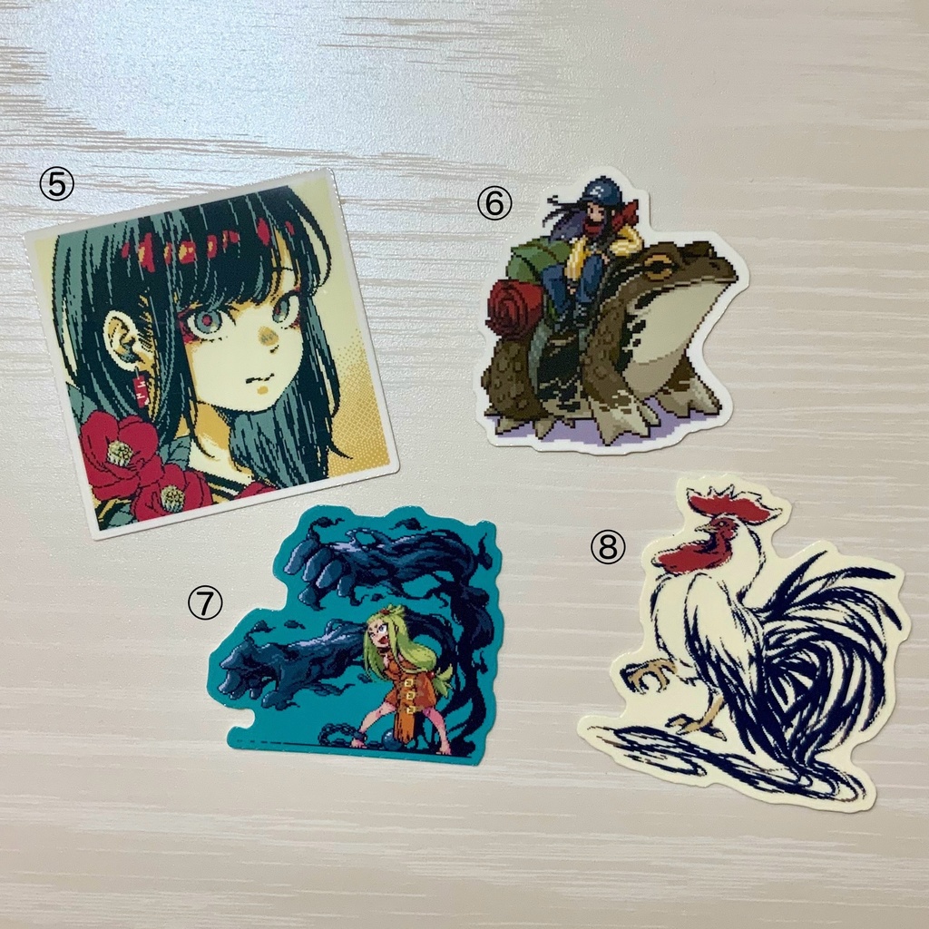 ドット絵ステッカー