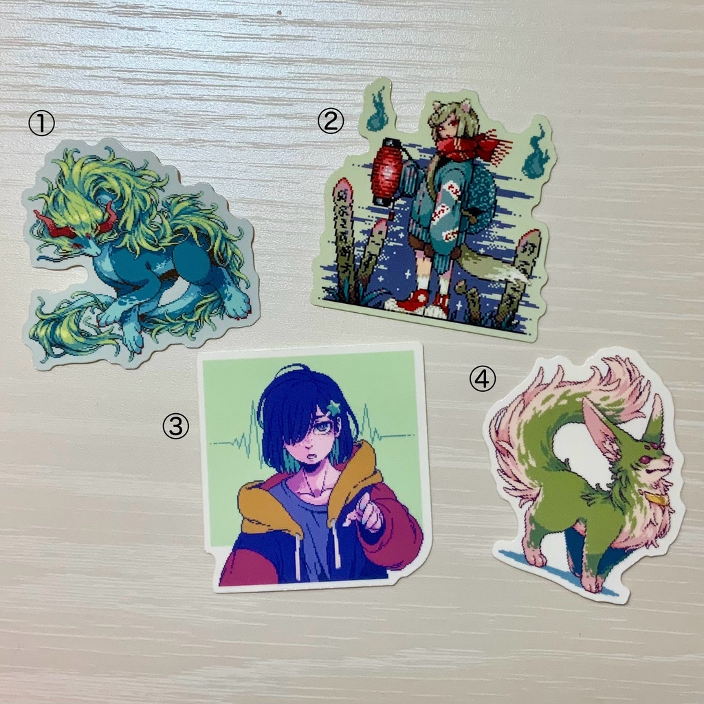 ドット絵ステッカー