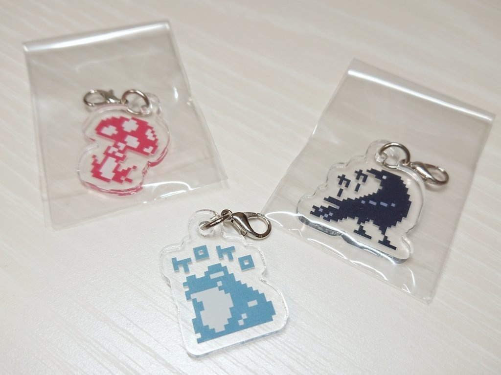 ドット絵アクリルチャーム