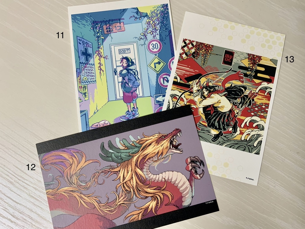 ドット絵ポストカード