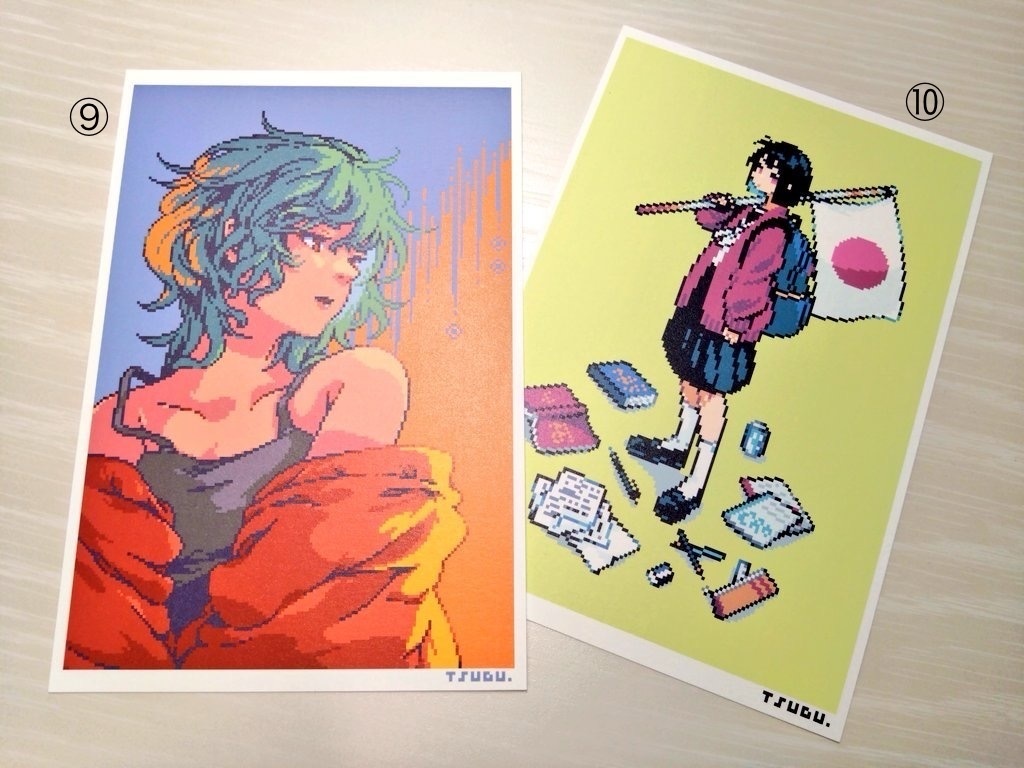 ドット絵ポストカード