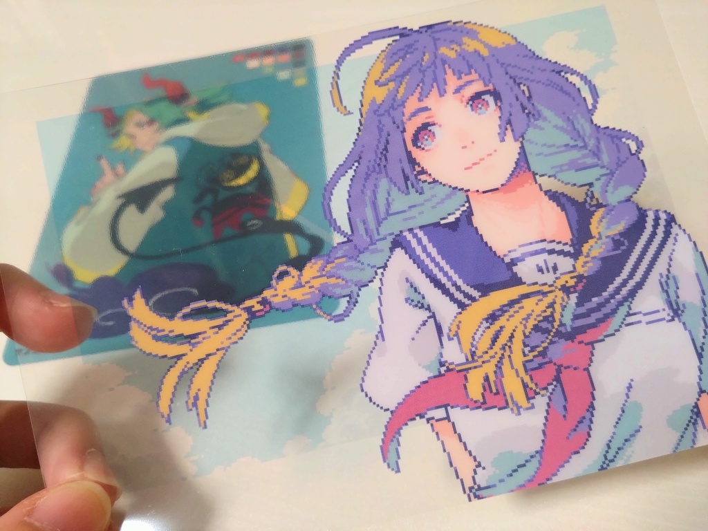 ドット絵 クリアポストカード