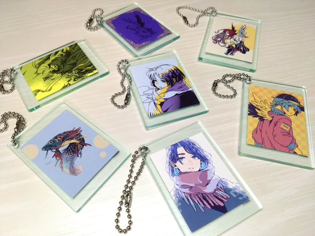 ドット絵アクリルキーホルダー