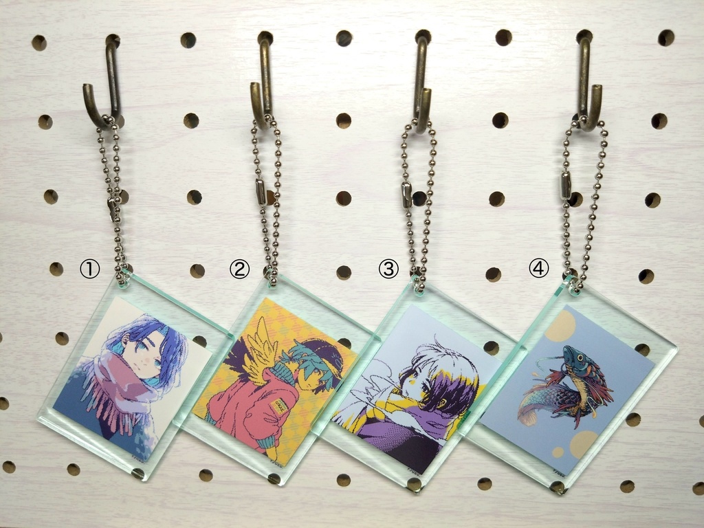 ドット絵アクリルキーホルダー