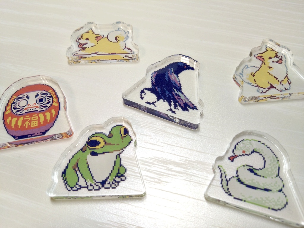 ドット絵ミニアクリルスタンド