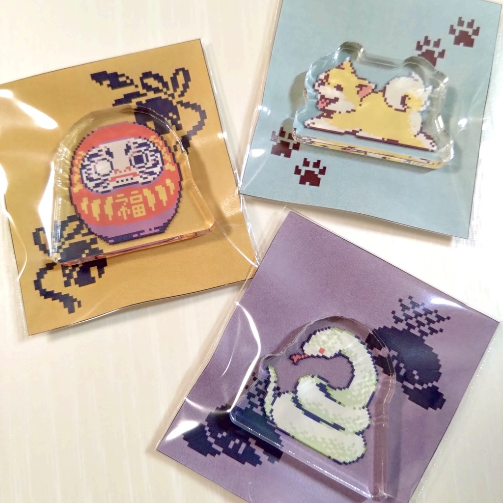 ドット絵ミニアクリルスタンド