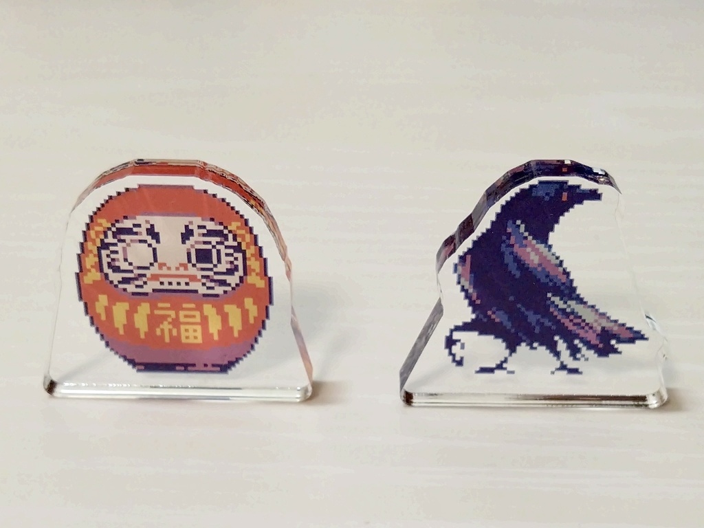 ドット絵ミニアクリルスタンド