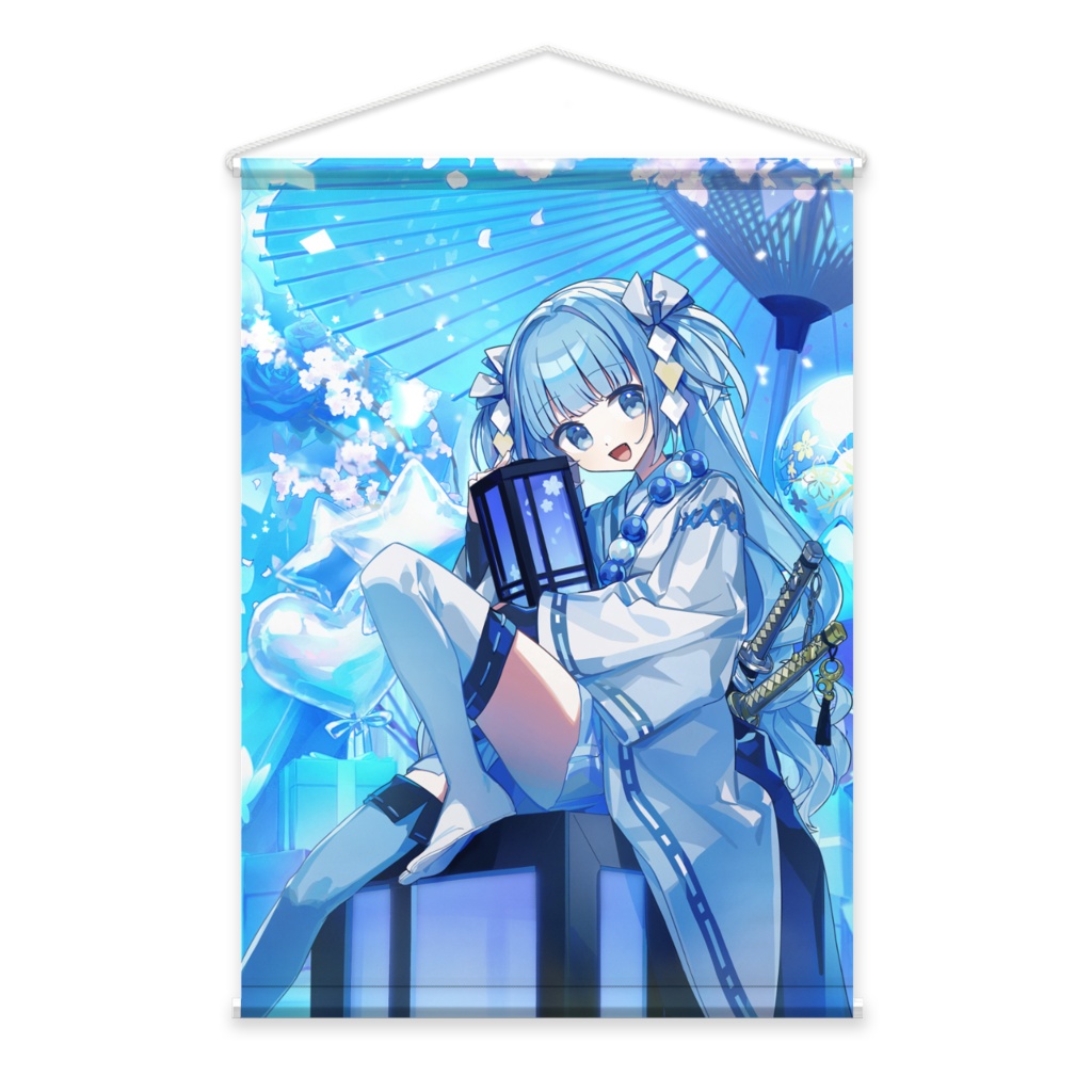 【完全受注生産】空色るり 活動３周年＆誕生日グッズ-2025- タペストリー