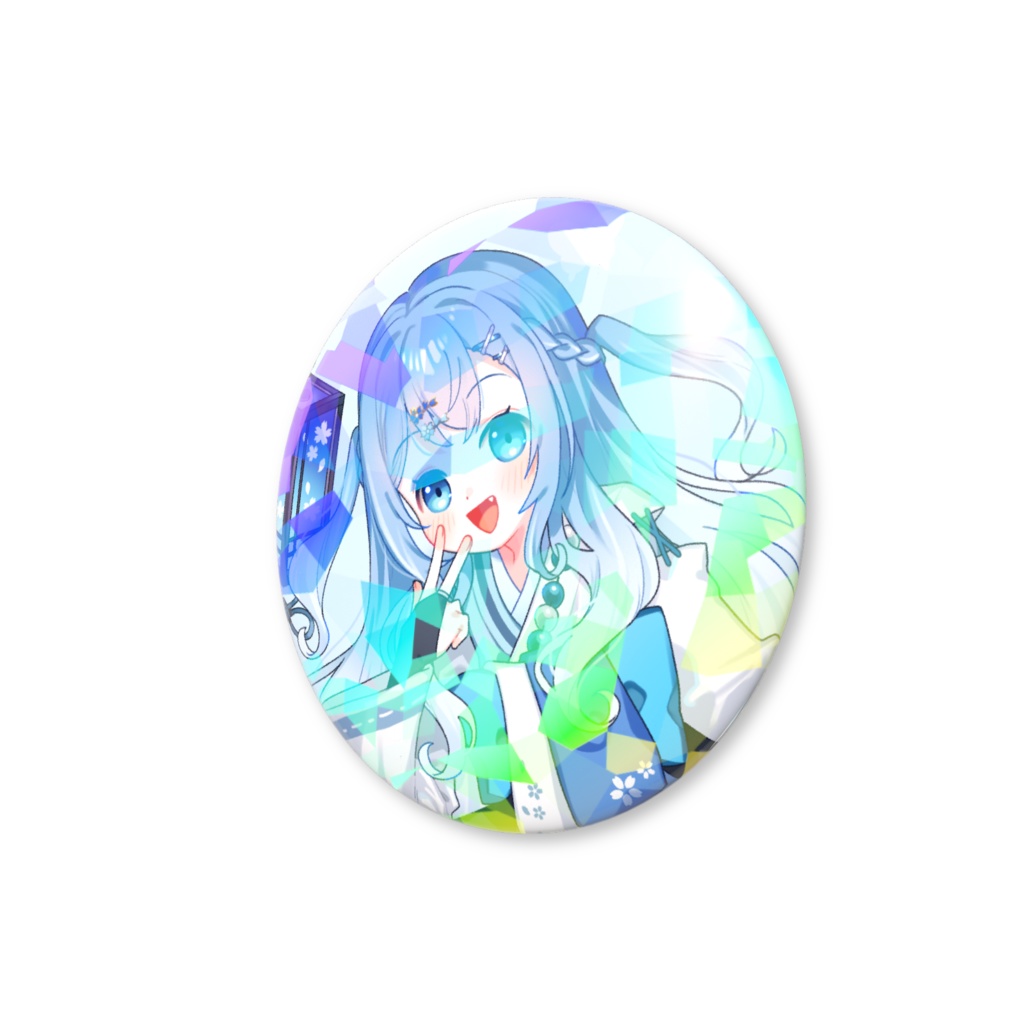 【期間限定受注生産】チャンネル登録者1万人記念グッズ ホログラム缶バッチB