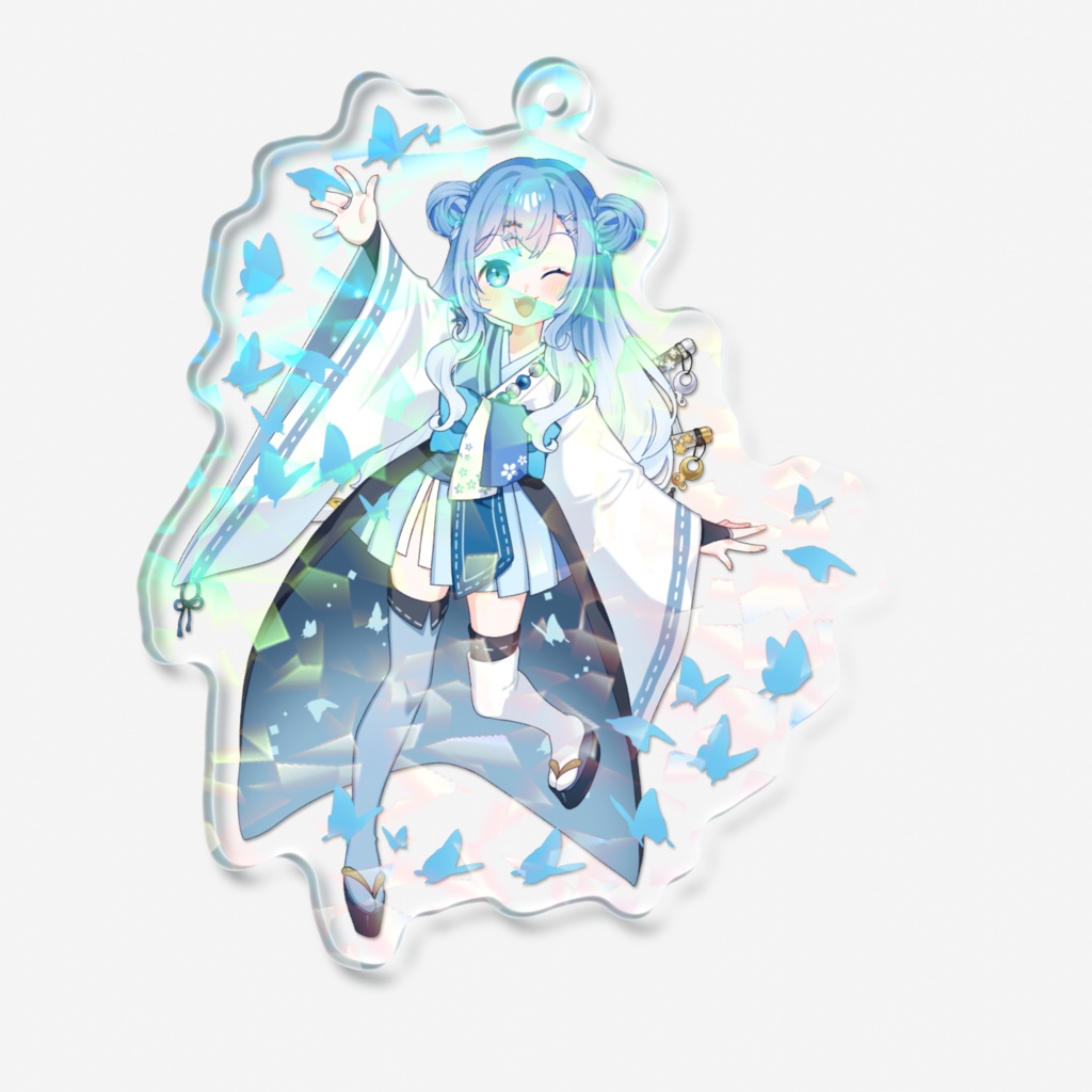 【期間限定受注生産】チャンネル登録者1万人記念グッズ ホログラムアクリルキーホルダー