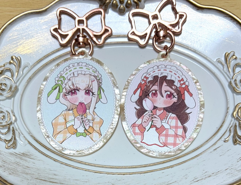 ぷりうたブローチ風アクキー