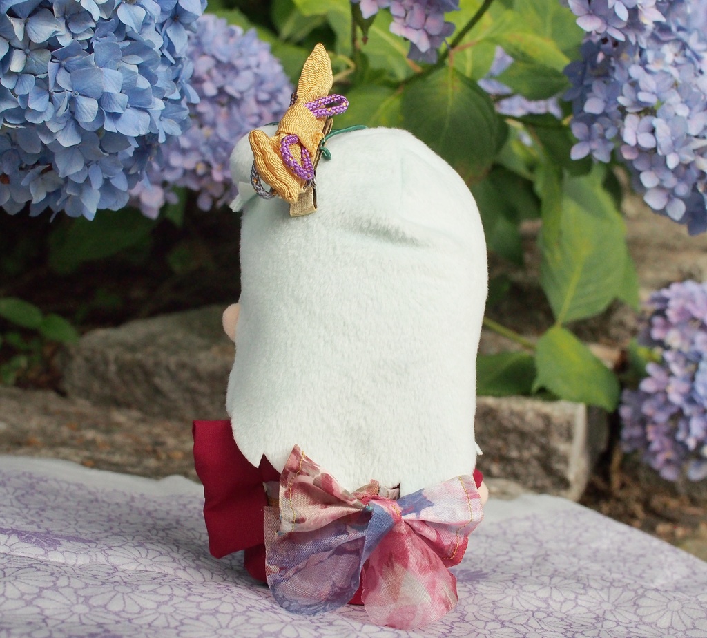 ぬい用夏浴衣〜紫陽花美人〜