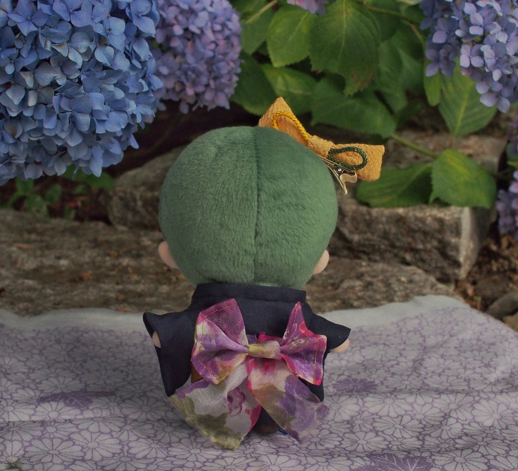 ぬい用夏浴衣〜紫陽花美人〜