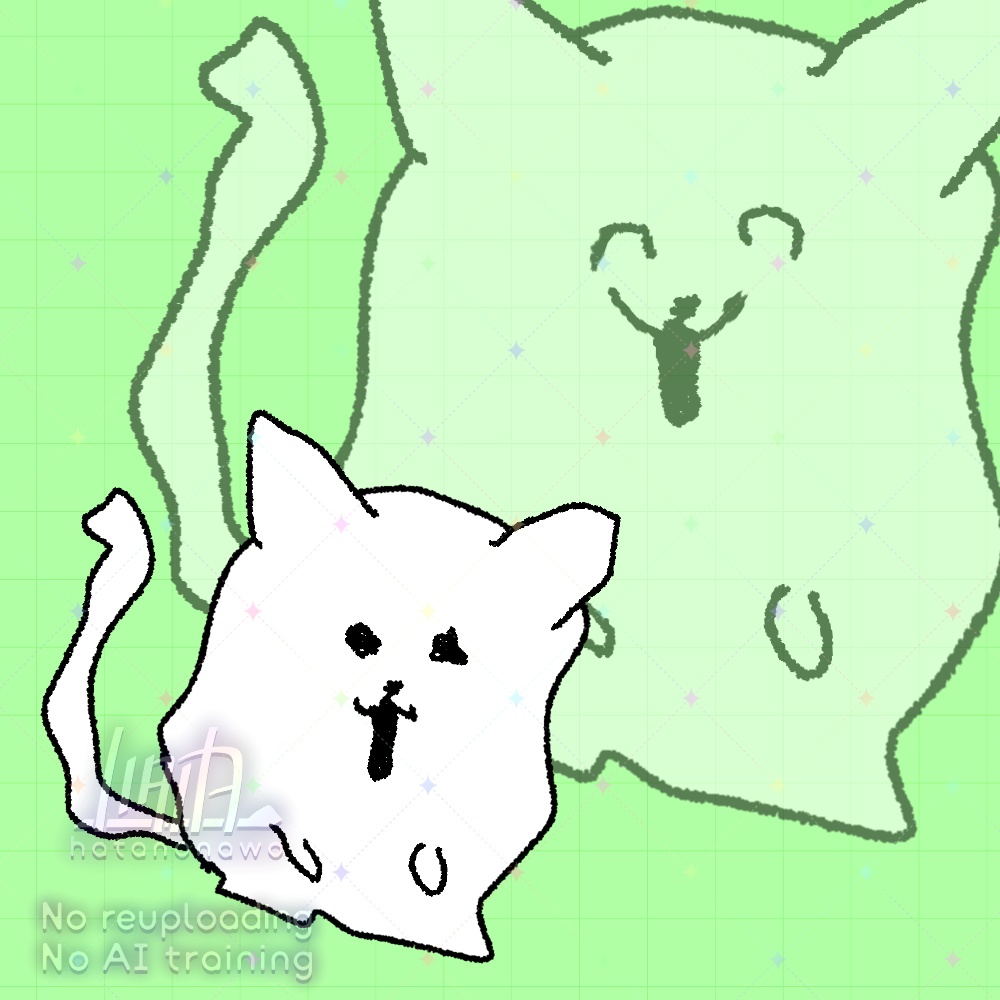 【汎用動物Live2Dモデル】左手で描いたネコ - Left Handed Cat