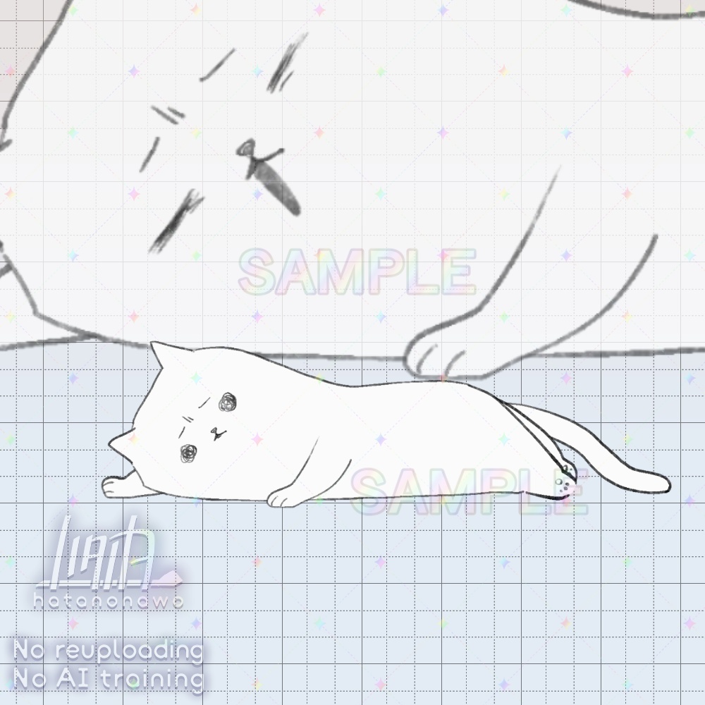 【汎用動物Live2Dモデル】絶望した猫