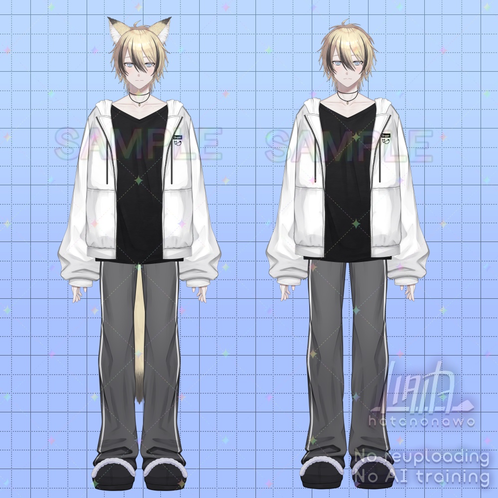 【汎用Live2Dモデル】無気力なきつねの男の子 ユズト