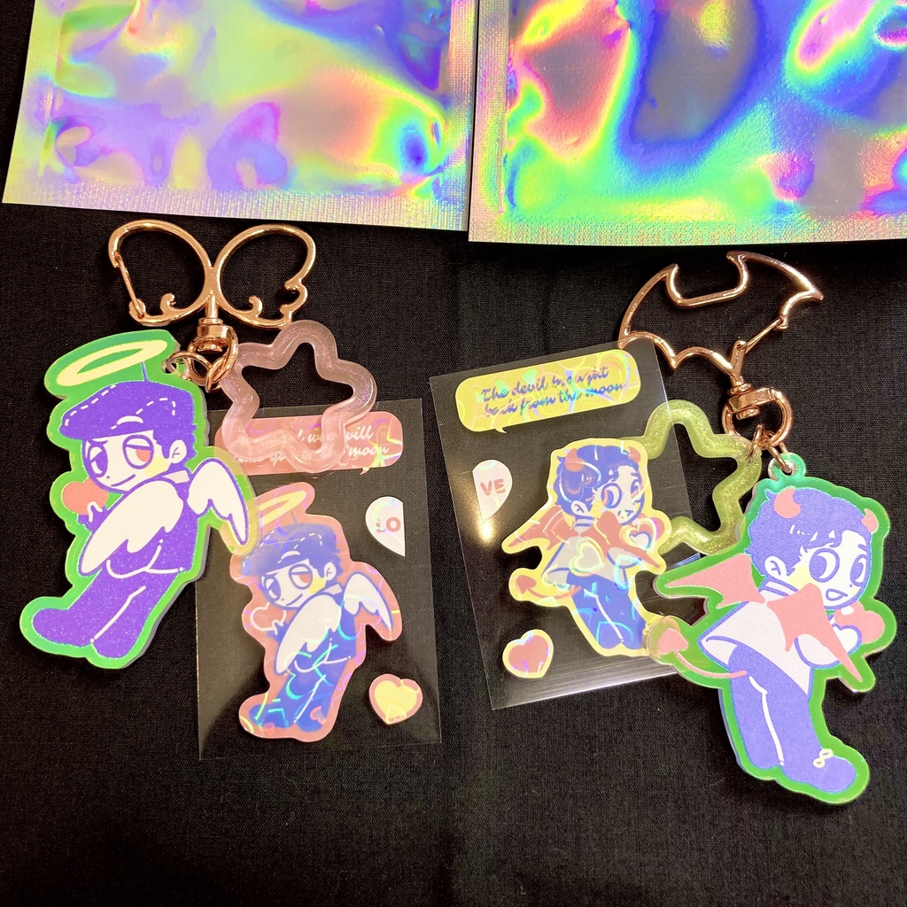 【終了】天使・悪魔シリーズ アクリルキーホルダー(再販)