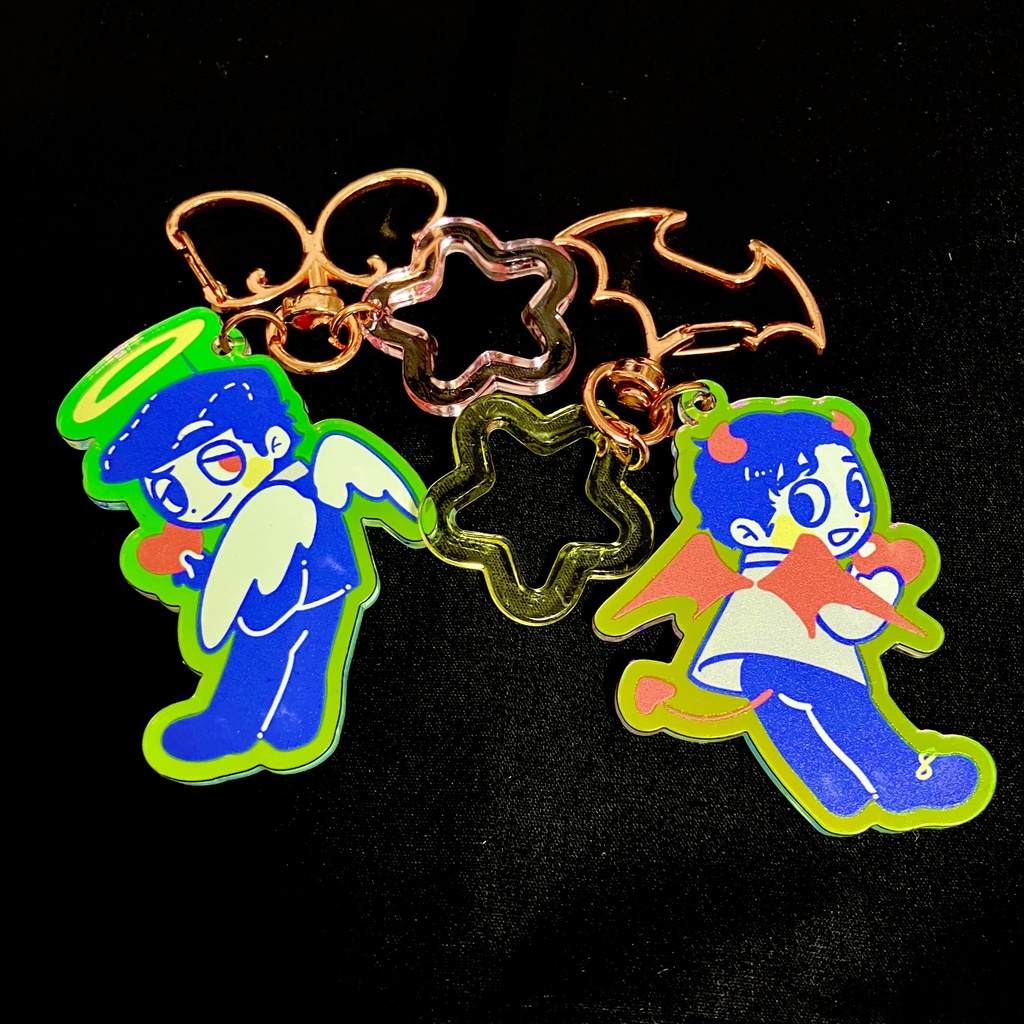 【終了】天使・悪魔シリーズ アクリルキーホルダー(再販)