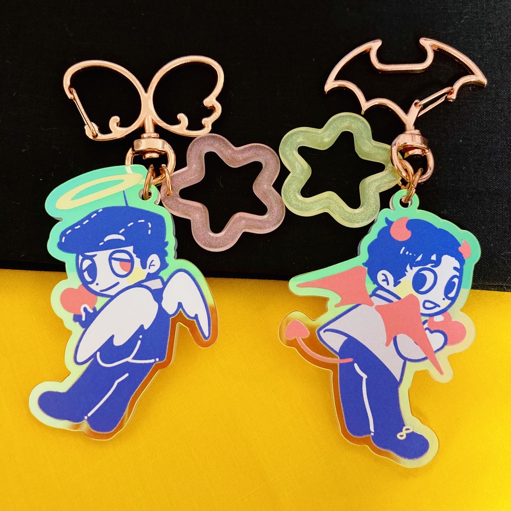 【終了】天使・悪魔シリーズ アクリルキーホルダー(再販)