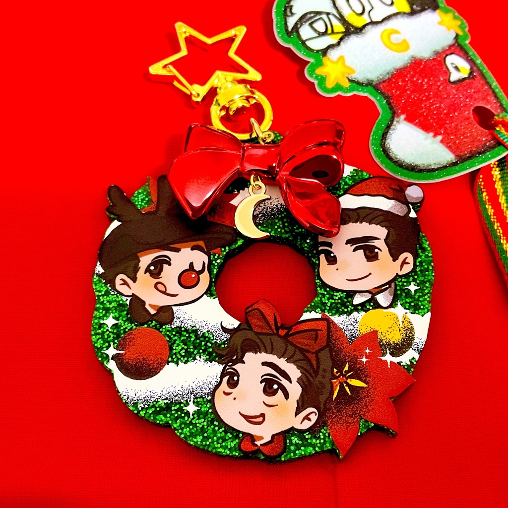 【終了】キラキラリースアクリルキーホルダー