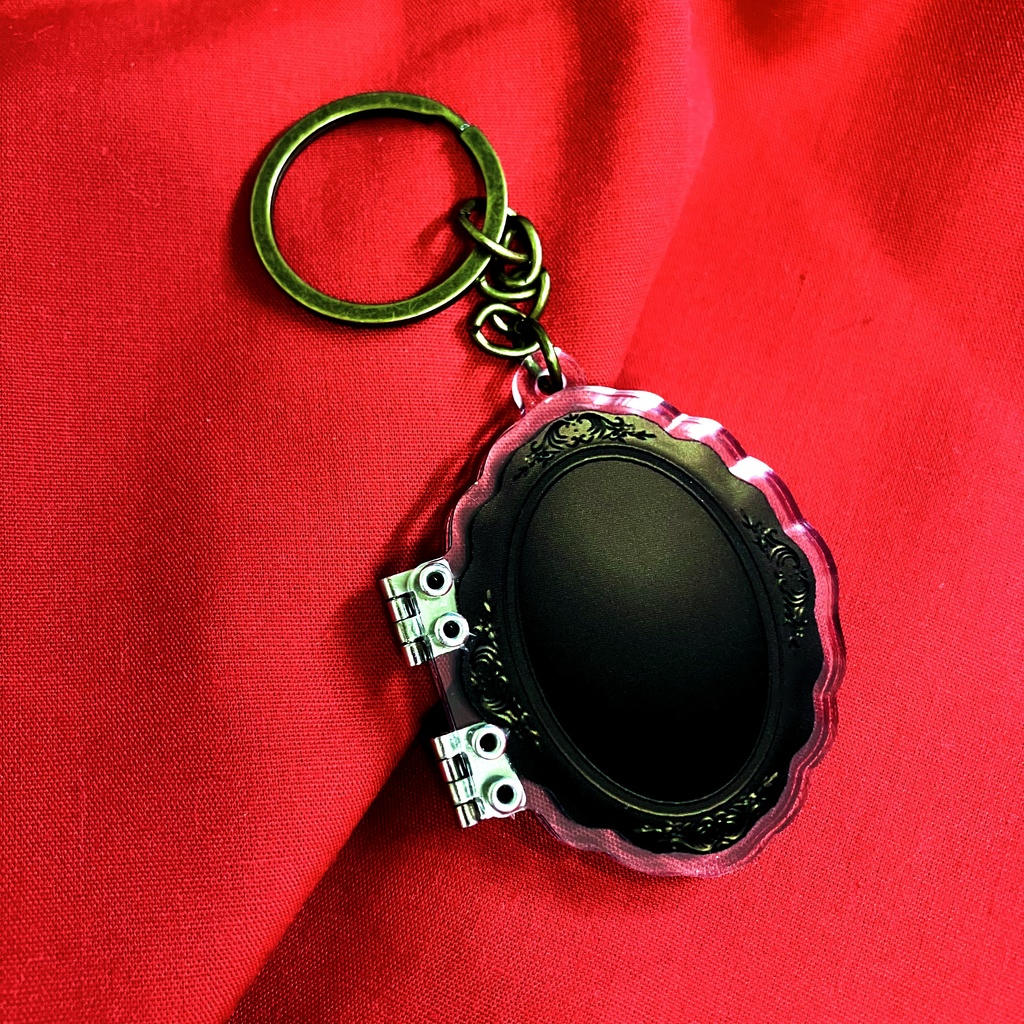 父と子ロケットペンダント開閉アクキーセット