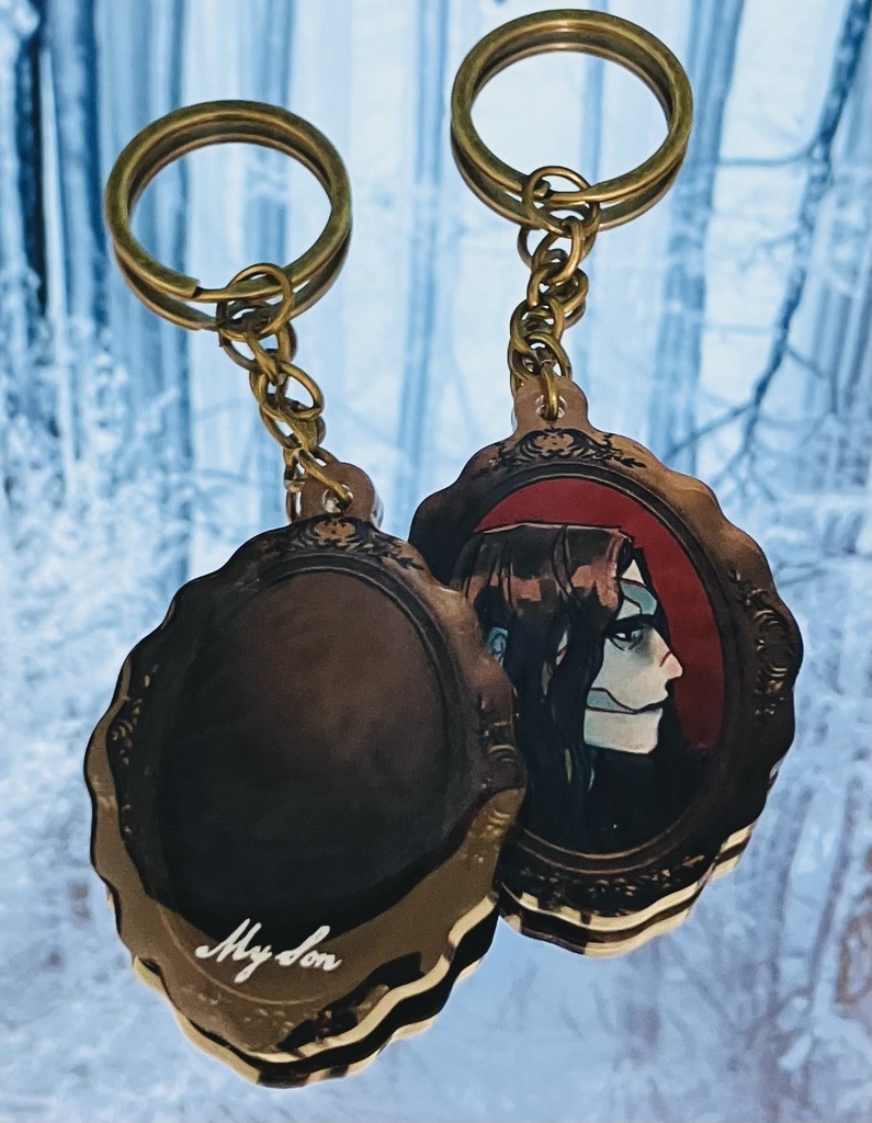 父と子ペンダント箔押しド―ミングアクキーセット(予約)