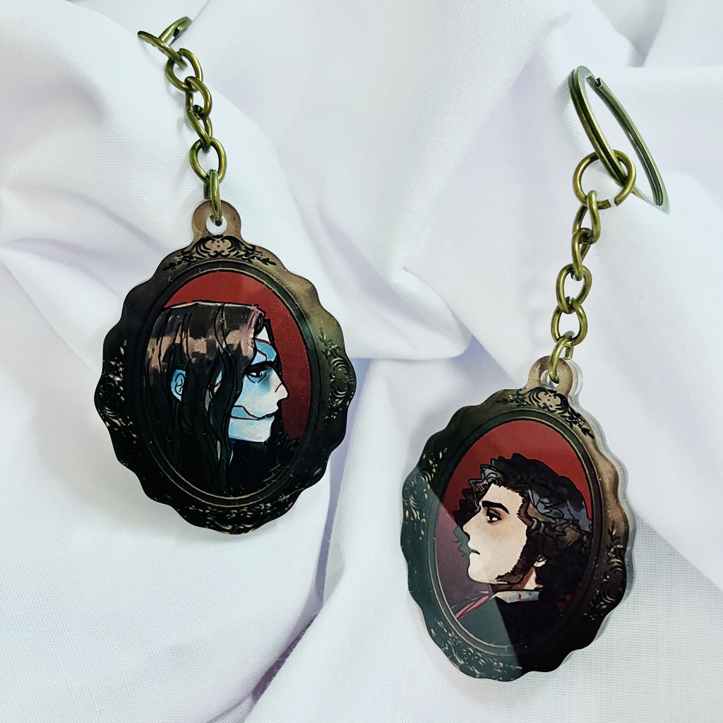 父と子ペンダント箔押しド―ミングアクキーセット(予約)