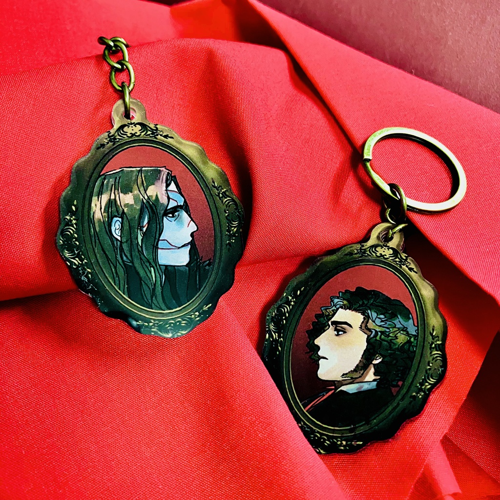 父と子ペンダント箔押しド―ミングアクキーセット