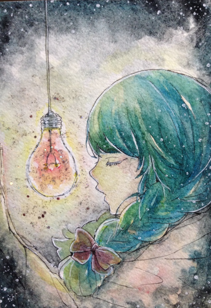 原画【灯】ポストカード
