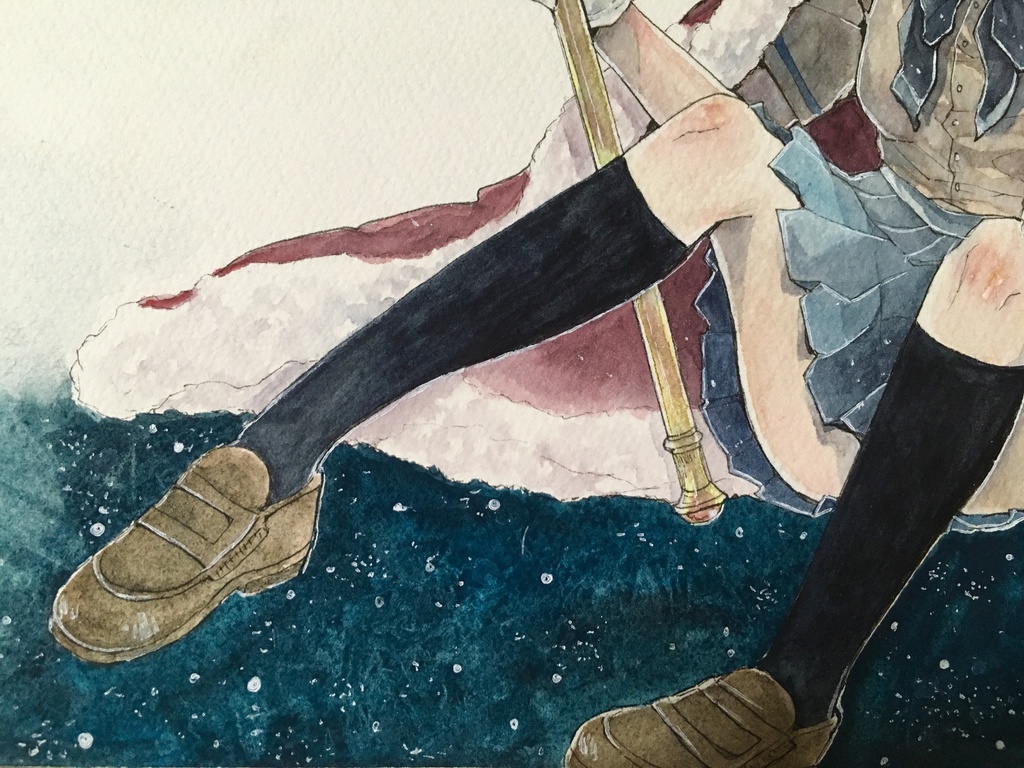 原画【てっぺん】木製パネル