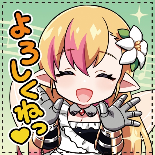 ★初回生産★ 奏音リリィ スタンプ風 アイコン缶バッチ(四角)