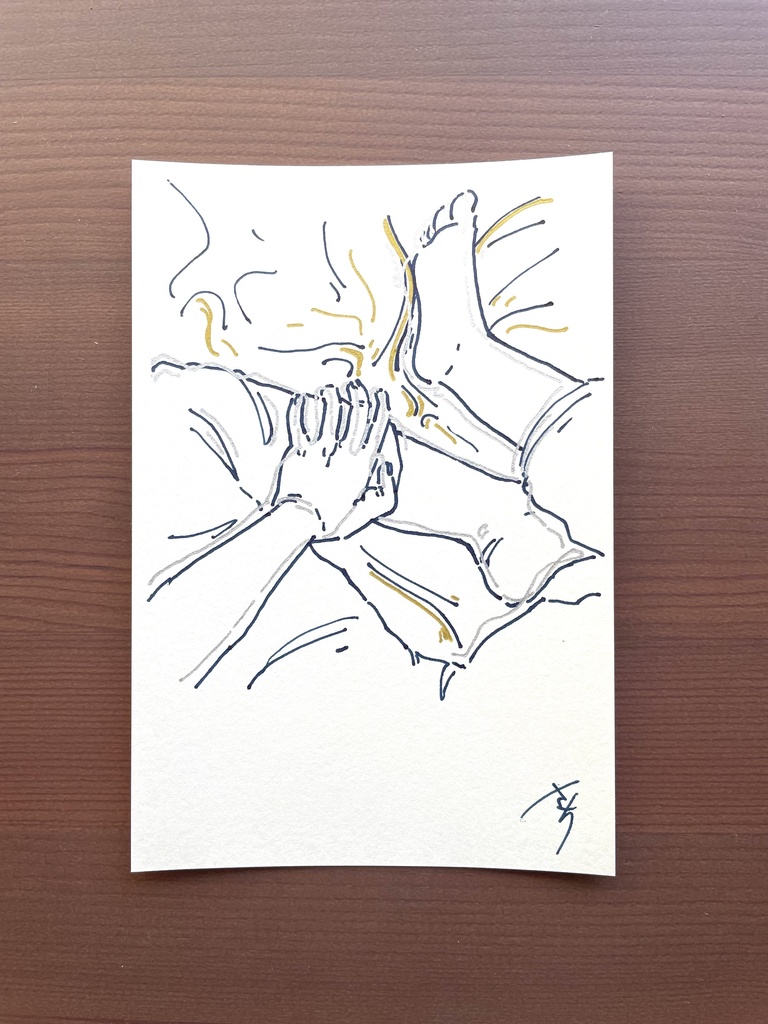 【原画】揺れる中からみた景色