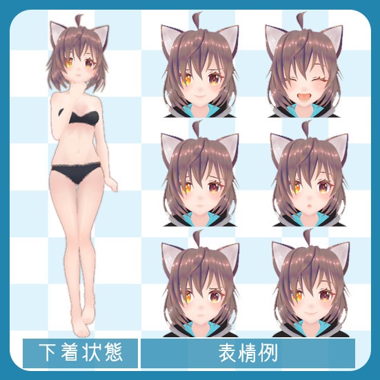 オリジナル3Dモデル【のらちゃん】