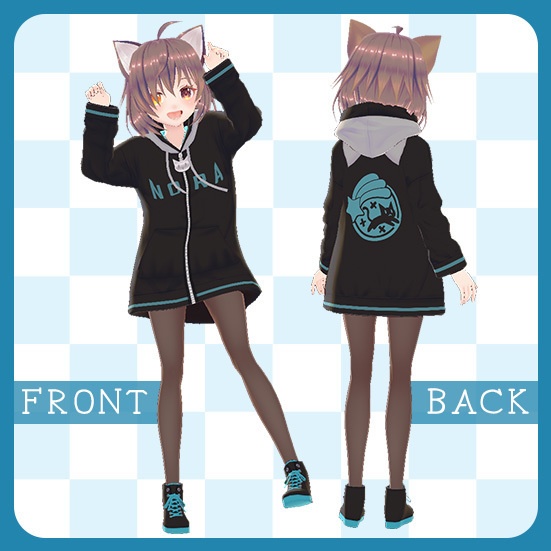 オリジナル3Dモデル【のらちゃん】