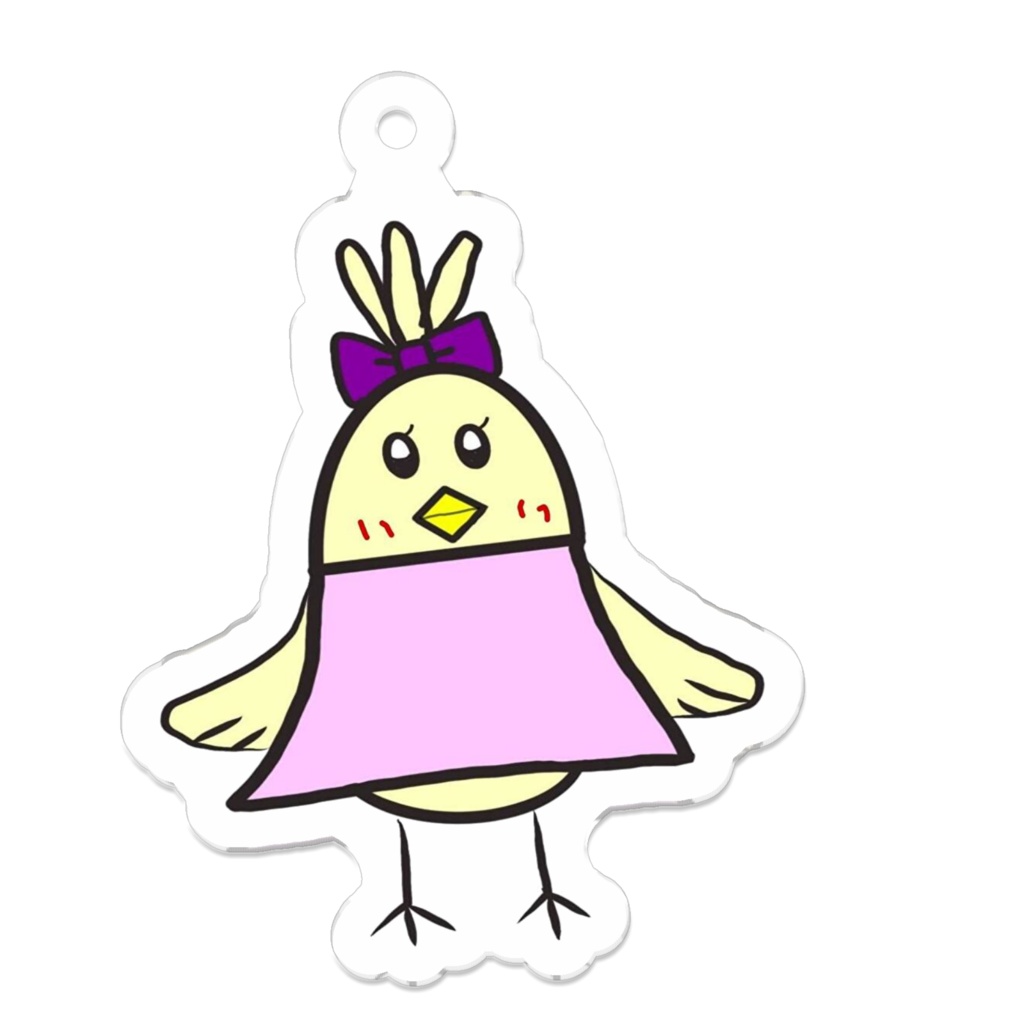 ぴよちゃんアクキー（おすまし）