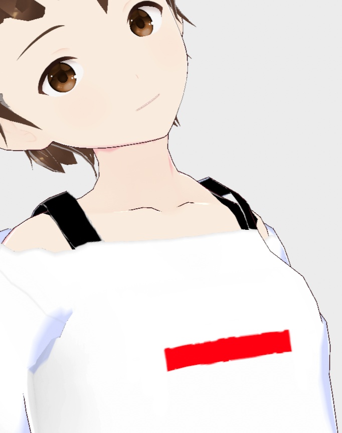 肩だしT　ロゴナシ　VRoid用　男女兼用　