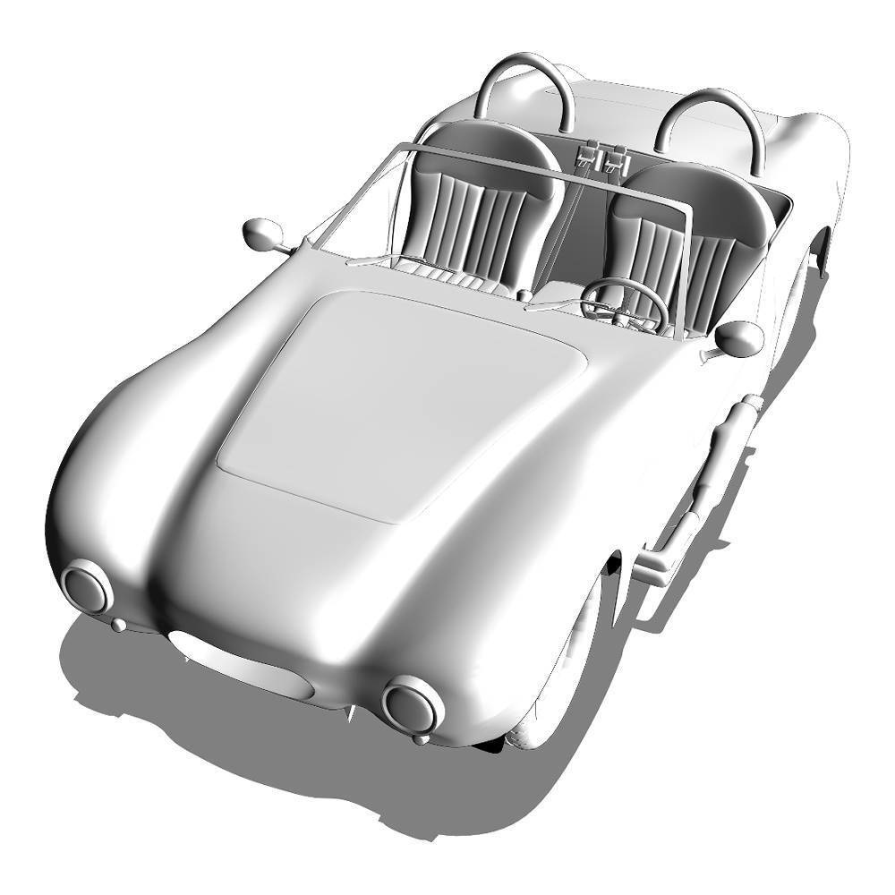 【漫画３D素材】スポーツカー（FBX）（cs3o）