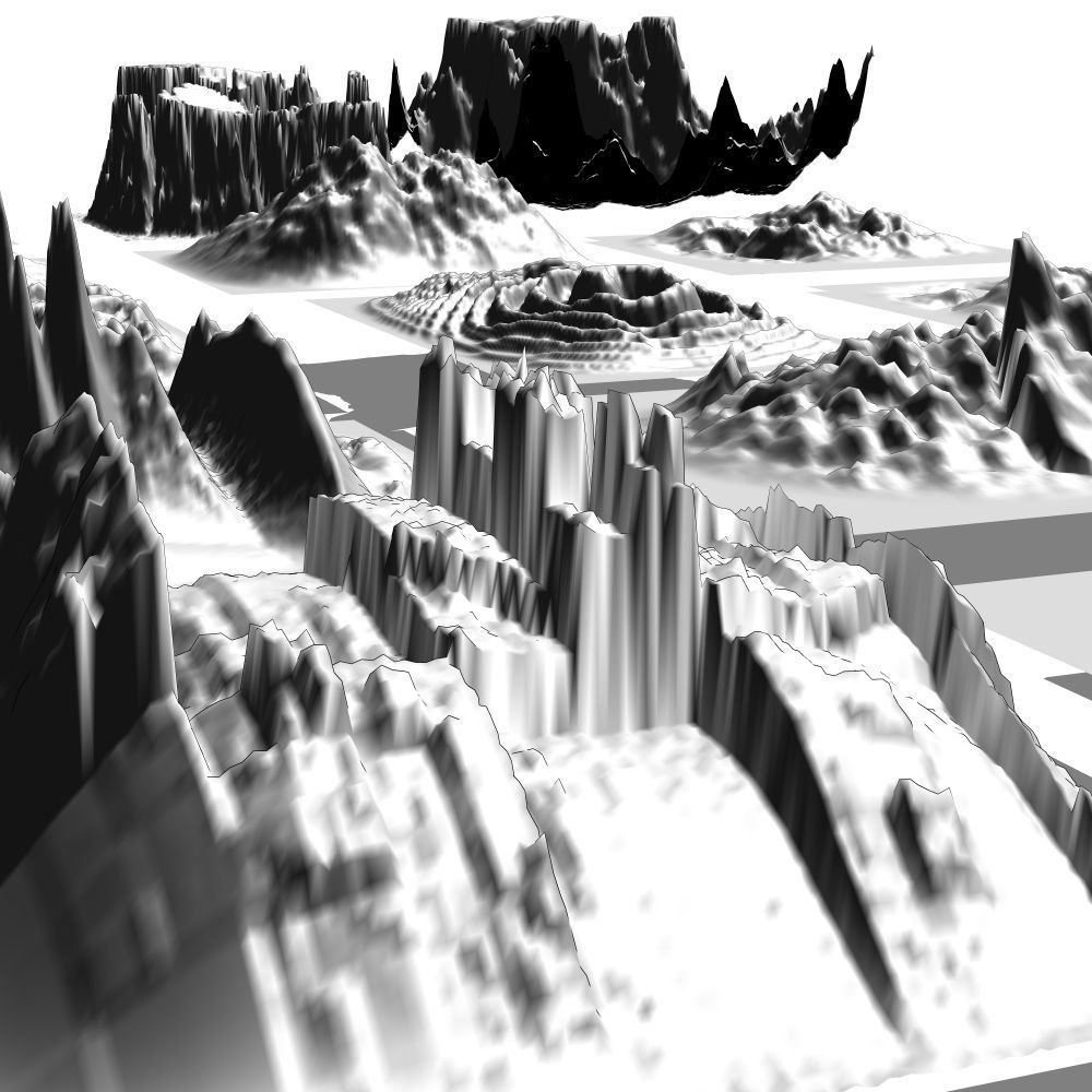 125【漫画3D素材】山セット【FBX・CS3O】