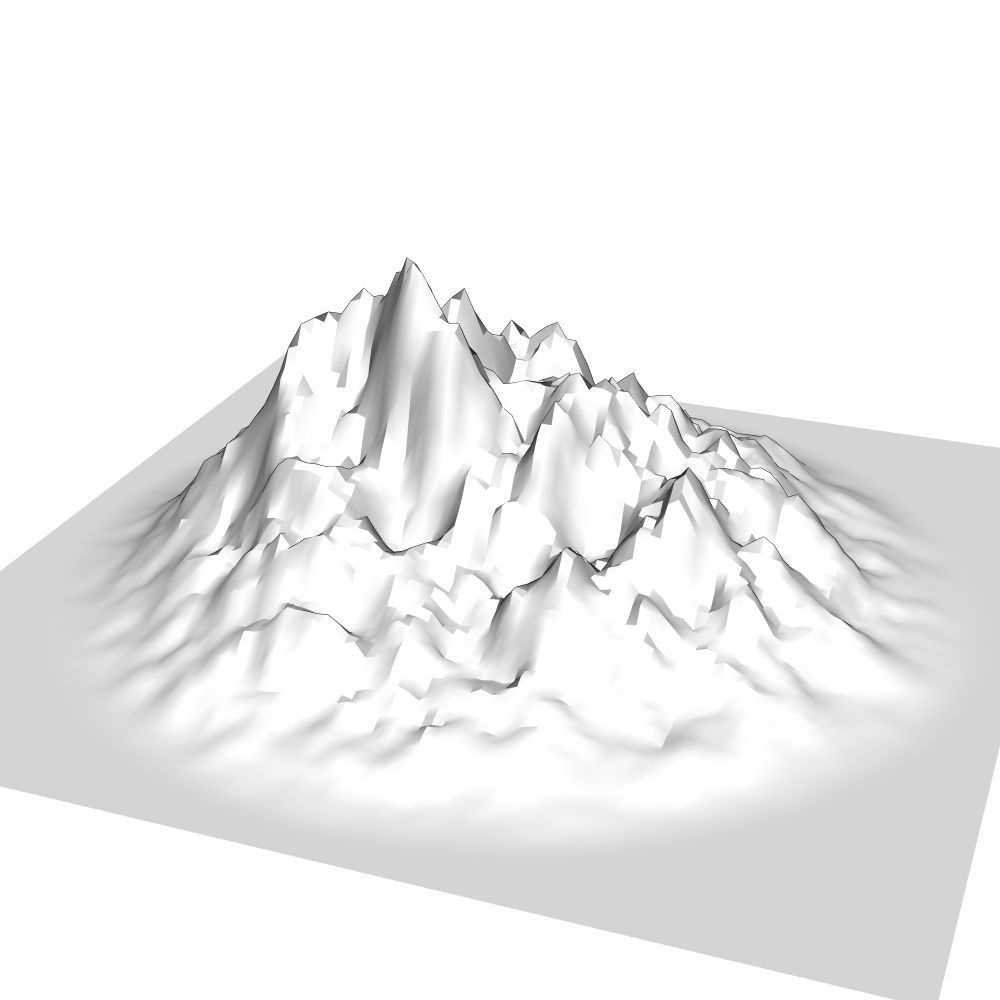 125【漫画3D素材】山セット【FBX・CS3O】