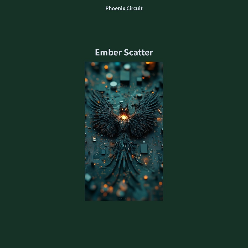 サイバーパンク スマホ壁紙10枚セット「Phoenix Circuit」(9:16 / 1638×2912 JPG) 即DL