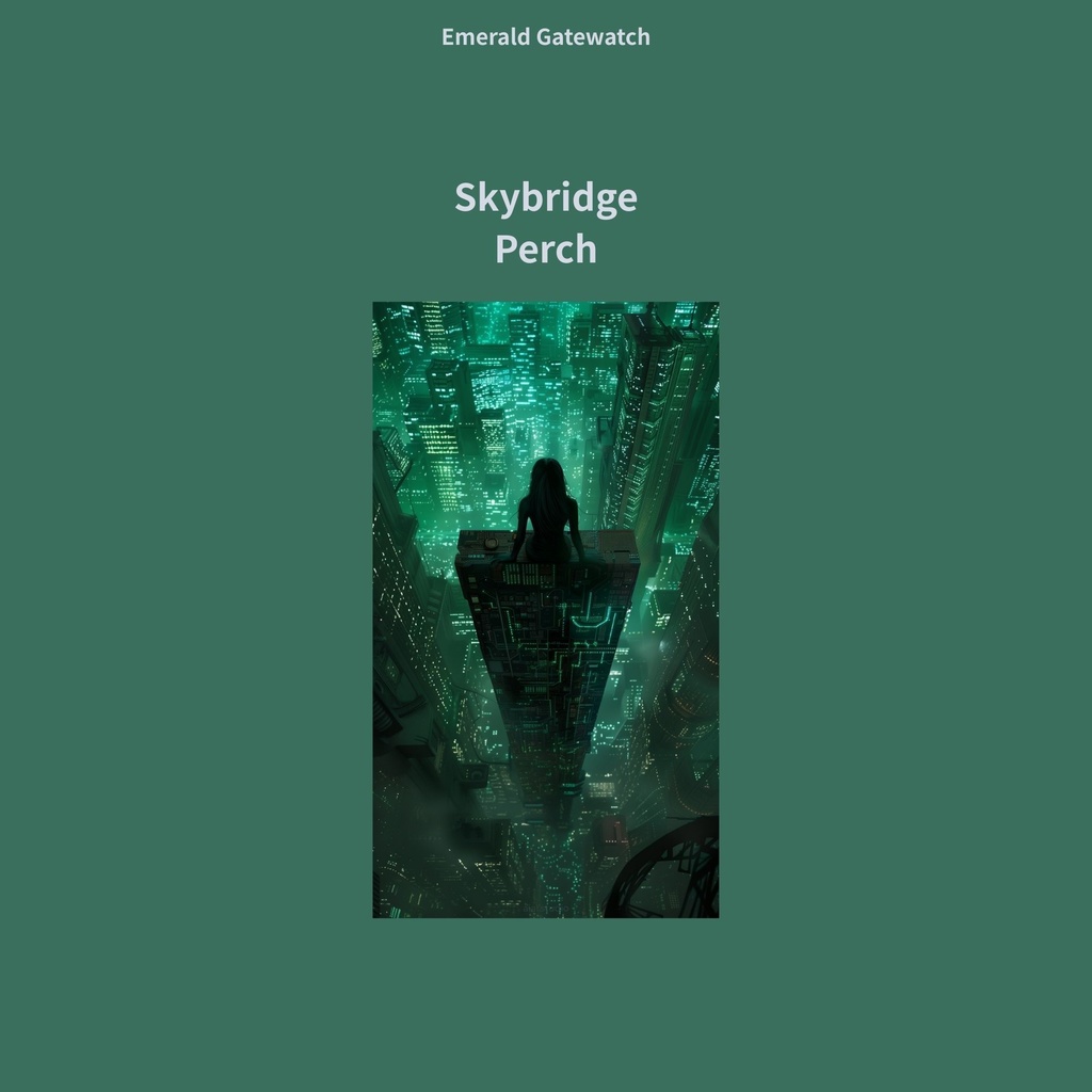 サイバーパンク スマホ壁紙 10枚セット「Emerald Gatewatch」(9:16 / JPG / 1638×2912)即DL