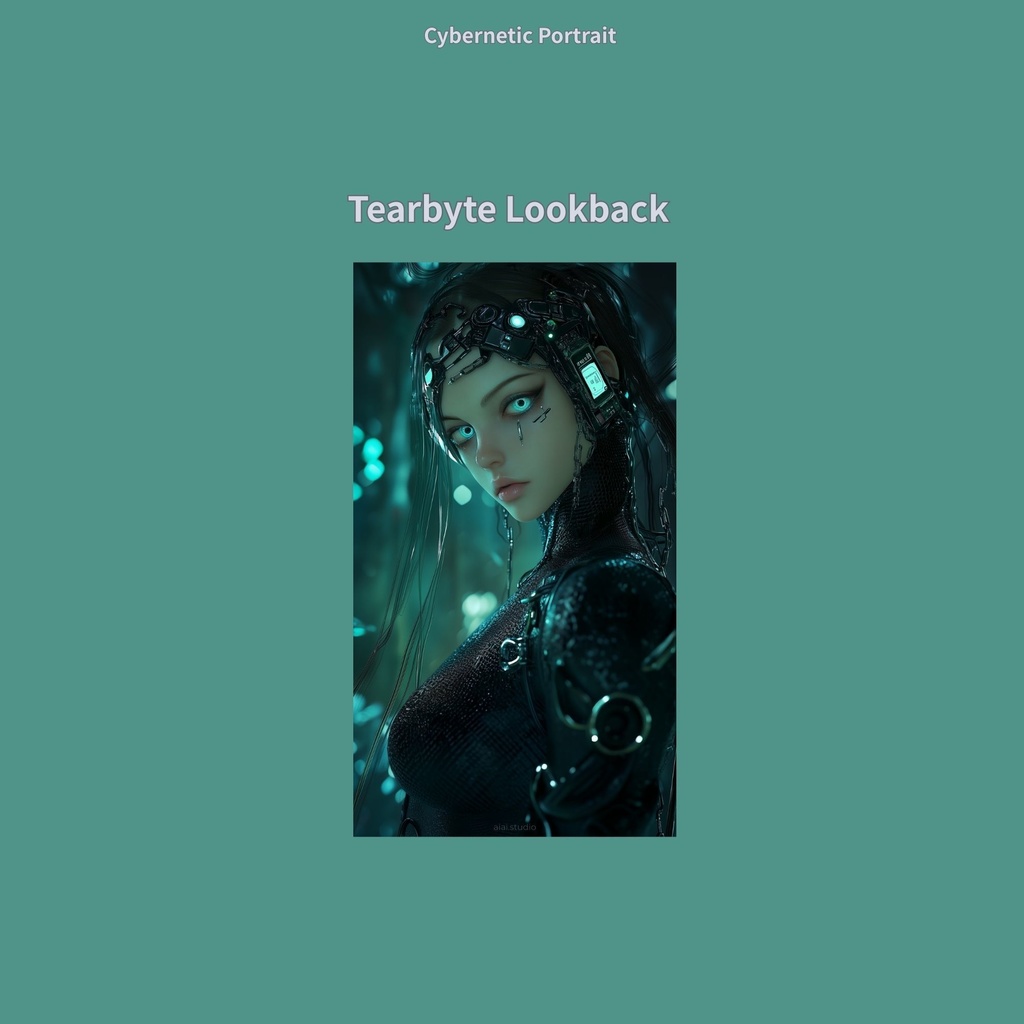 サイバーパンク スマホ壁紙 10枚セット「Cybernetic Portrait」(9:16 / JPG / 1638×2912)即DL