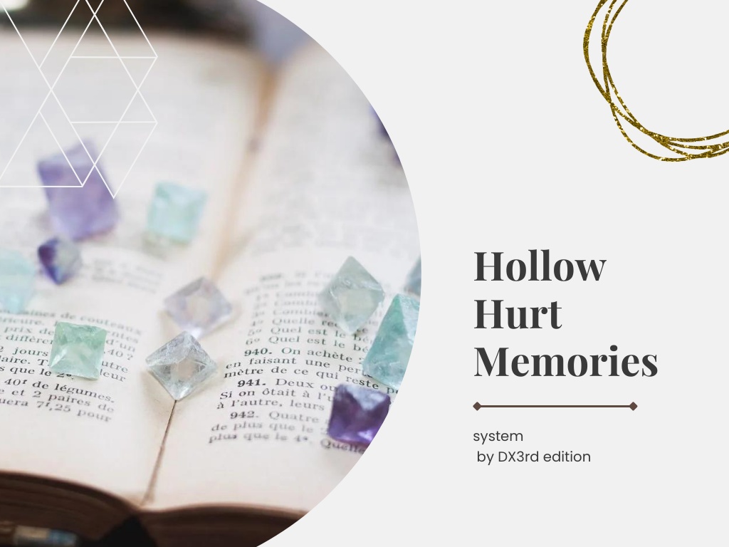 DX3 タイマンシナリオ『Hollow Hurt Memories』